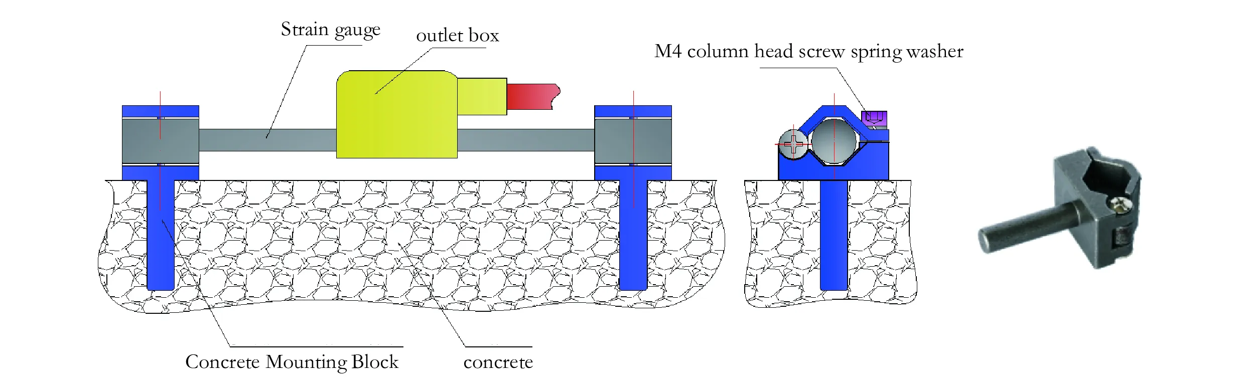 اسمارٹ وائبریٹنگ وائر سٹرین گیج (سطح کا ماڈل) JMZX-212HAT/HB امیج 9