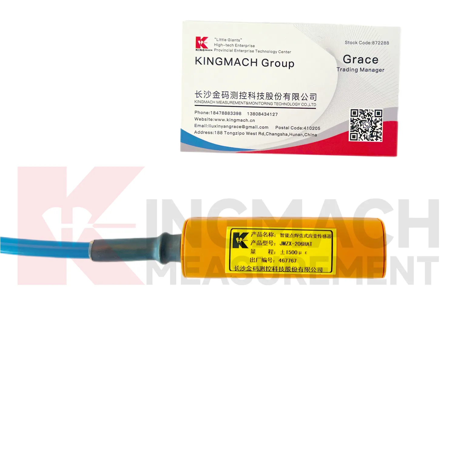 سمارٹ وائبریٹنگ وائر سٹرین گیج (سرفیس ویلڈیڈ ماڈل) JMZX-206HAT امیج 1